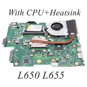 Дънна платка за лаптоп Toshiba Satellite L650 L655 1310A2332402 V000218080 V000218010 HM55 DDR3 с процесор + охладител