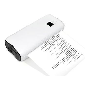 Мини мобилен офис принтер YHD-2100 Document Син зъб & USB Без мастило, без отпечатаната лента Преносим термопринтер формат А4