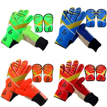 Футболни вратарские ръкавици, дишащи дрехи, детски вратарские ръкавици, гумени футболни ръкавици