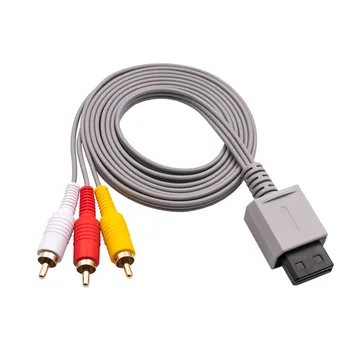 1.8 m 3 RCA кабел, конзола контролер, аудио-видео, AV кабел, съставен 480p позлатени 3RCA за кабел will Кабел