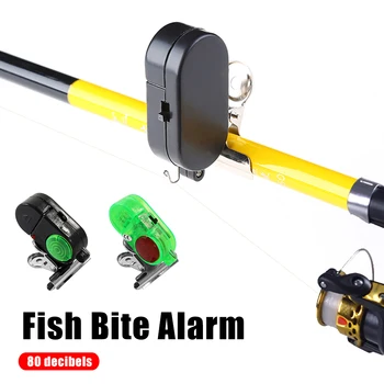 1 бр. led индикатор поклевки риба, аларма, високо-чувствителен аларма за нощен риболов, звук на разговор, сигнал за въдици, аксесоар за риба