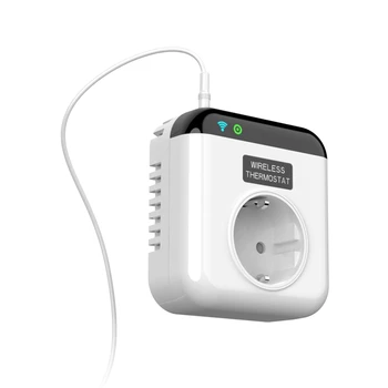 1 бр., Wifi, умен термостатичен пластмасов конектор, регулатор на температурата, програмируем за Smartlife Алекса Google Assistant, штепсельная вилица ЕС