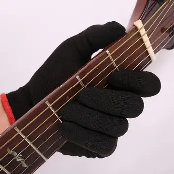 1 бр. за начало на китара бас, пълна защита на ръцете от отпечатъци, устойчива на плъзгане ръкавица, найлонов калъф за ръка, за китари, за играчите, за китарни части