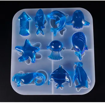 1 БР. силиконови бижута във формата на морска мида, инструменти, аксесоари за бижута, UV-форми от епоксидна смола, форми за сухи цветя
