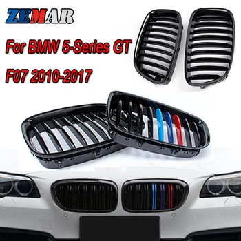 1 комплект карбоновых/черни състезателни решетки на предната броня, бъбречни решетки за за BMW серия 5 GT F07 GT5 M, аксесоари за спортни изяви