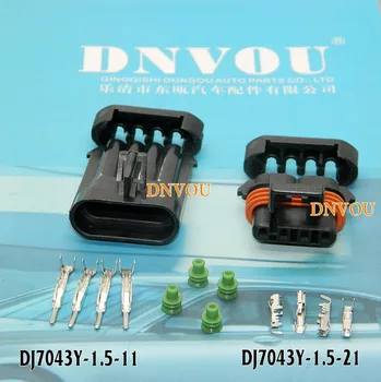 1 комплект штекерных конектори сензора за кислород Конектор за електрически проводници с Щепсел DJ7043Y-1.5-11 DJ7043Y-1.5-21