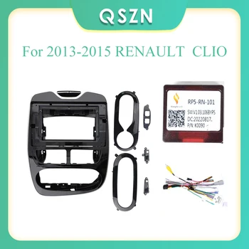 10 инча 2 Din радио Панел рамка на таблото CD / DVD Аудио интериор за 2013-2015 RENAULT CLIO