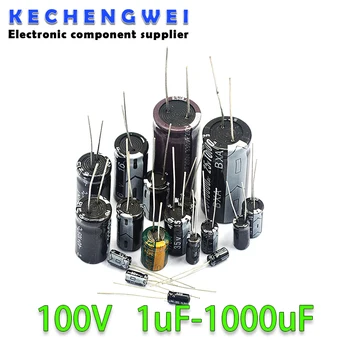 100 Алуминиеви електролитни кондензатори 1 icf 2,2 icf 3,3 icf 4,7 icf 10 icf 22 ICF 33 ICF 47 icf 100 UF 220 470 UF UF 1000 UF