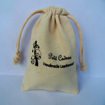 (100 бр./лот) Висококачествена чанта за бижута от юта/лен на съвсем малък за аксесоари/слушалки, размерът може да се коригира, много цветя на едро