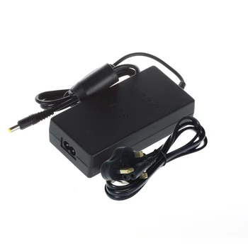 100 бр САЩ/ЕС/обединено Кралство/АС съединители ас Адаптер, Зарядно устройство, кабел захранващ Кабел за PS2 конзола Тънък черен
