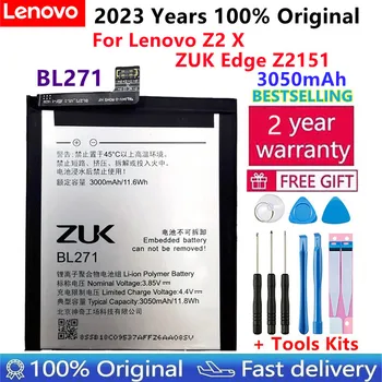 100% Оригинална Батерия BL271 За Lenovo Z2 X/ZUK Edge Z2151 akku Li-ion 3050 ма Качествени Сменяеми Батерии + Безплатни Инструменти