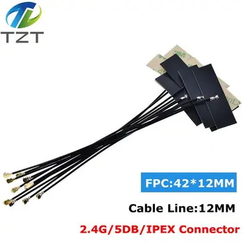 10ШТ 2,4 Ghz WIFI вътрешна антена спк стартира строителни 5dBi конектор IPX IPEX Omni антена IEEE 802.11 b/ g / n WLAN система