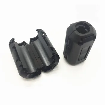 10ШТ Феритни филтри 9 мм са подходящи за размера на кабел Черен шумоподтискането пластмаса