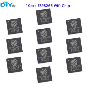 10ШТ Чип Wi-Fi ESP8266 с интерфейс SDIO 2.0 UART, SPI Высокоинтегрированный чип за безжична връзка и развитие