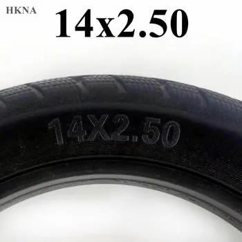 14-инчов гума 14x2,50, плътна гума, удебелена и защитен от пробиви, дължината на гума за гуми за електромобили