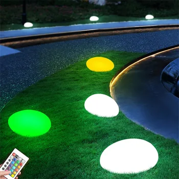 16 Цвята LED Светещи Улички под Формата На Светлини Изкуствен RGB Паветата Морава Лампа за работа на Открито Градински Пътеки Озеленяване Декор