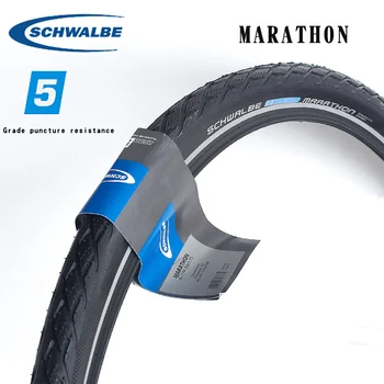 1БР Schwalbe marathon МТБ пътна велосипедна гума 16 20 26 инча стоманена тел и устойчив на пробиване 700C малък диаметър и устойчив на пробиване гума