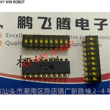 1бр Япония A6S-9102-H SMD преминете набиране на код на 9-битов ключ за кодиране с плосък циферблат със стъпка 2.54 мм