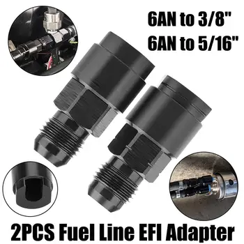 2 бр. авто топливопровод, комплект адаптери EFI, фитинги за подаване /връщане от AN6 до 3/8 
