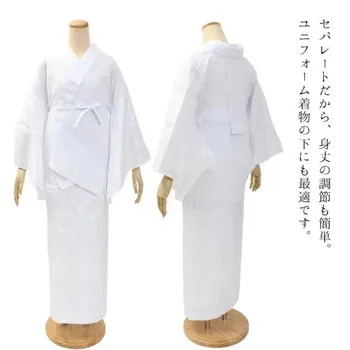 2 бр./компл. Бяла долна подплата, дантелено японското кимоно, аксесоари за юката, дамско бельо, памучен плат, интимно облекло, удобно