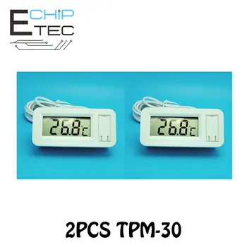 2 елемента TPM-30 вграден измерител на температурата, дигитален дисплей, електронен термометър със сензор