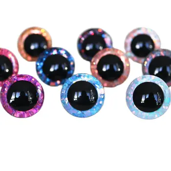 20 броя 9 мм до 35 мм занаятчийски очи, нова мода, супер 3D лъскава играчка, защитни очите, куклени очи и за очи с шайбата - избор на цвят-T10