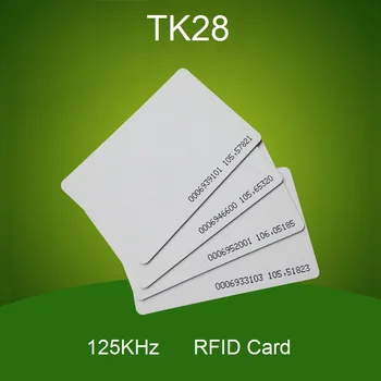 200ШТ TK28 125 khz RFID безконтактен идентификация карта за контрол на достъпа идентификация карта