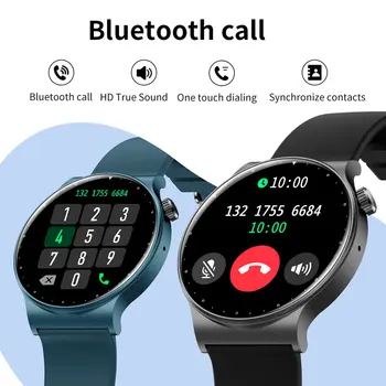 2023 KR08 Кръгли Мъжки смарт часовници Дамски Bluetooth часовници за повикване 110 + Набира 110 + Спортни Режими Водоустойчив Умни Часовници Дамски Мъжки