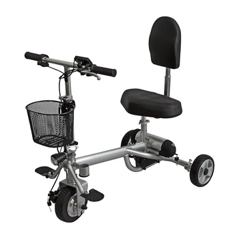 2023 Нов 18 кг лек тежкотоварни 3-колесни сгъваем електрически скутер за стари хора и възрастни с предната осветление