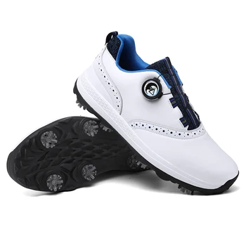 2023 Нова мъжки обувки за голф, висококачествени спортни обувки за мъже, мини шипове, спортни мъжки професионални футболни обувки за голф, мъжки
