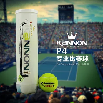 20pcs на топка за Тенис KANNON Crown Tennis P4 с 4 топки, професионален топката за тренировки за издръжливост, матчевый топка, произведена в Тайланд, 5 тръби