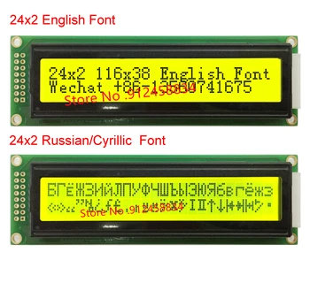 242 2402 Английски на Японски руски кирилица шрифт LCD модул на Екрана на дисплея
