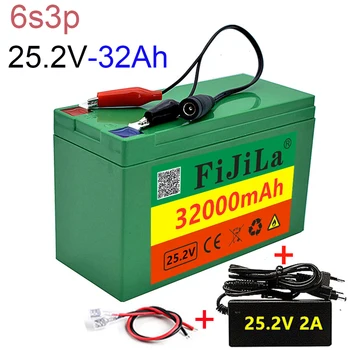 24V 10.4 ah-6s 3p 32,0 Batterie Lithium 25,2 V 32000mah Elektro fahrrad Moped/Elektro/Li Ion mit Ladegerät