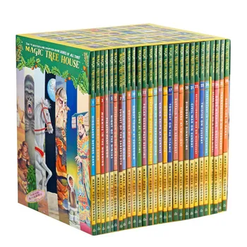 28 книги / комплект вълшебна къщичка на дърво, 1-28 книги за четене на английски, детска книжка на английски, глава, Бридж