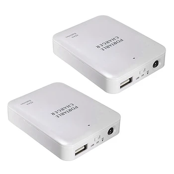 2X Преносим USB Power Bank Зарядно Устройство Батерия Външна Опаковъчна Кутия на Батерията Зарядно устройство за Аварийно Зарядно Устройство, Зарядно устройство 4X AA