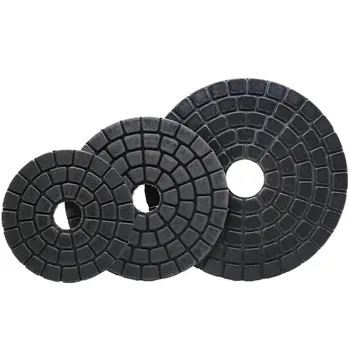 3/4/5-цолови черни диамантени накладки за полиране, диск за полиране на премиум-клас, мокро използването на абразивни инструменти от гранит, мрамор и камък