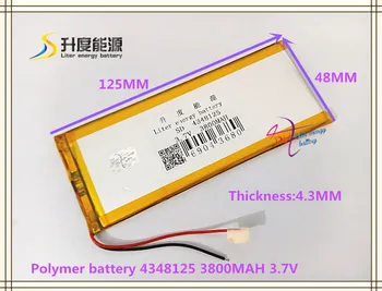 3,7 В 3800 ма 4348125 Полимерна литиево-йонна батерия за POWER BANK, таблет, мобилен телефон