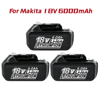 3 опаковки эрзац-батерията BL1850 капацитет от 6,0 Ah, литиево-йонна батерия За Makita 18V BL1840 Bl1830 Bl1860