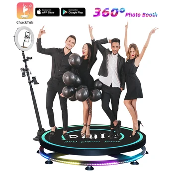 360 фотобудка с дистанционно управление, автоматична забавено движение за парти, сватба, dj, 360 видеобудка, безплатен създаване на лого