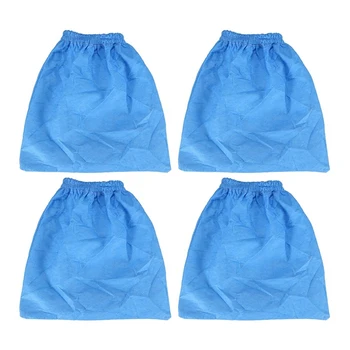 4 опаковки текстилни филтърни торбички, аксесоари за прахосмукачка Karcher MV1 WD1 WD2 WD3, ръкавен филтър, резервни части