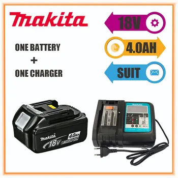 4000 ма 100% Оригинал Makita 18 4.0 Ah Акумулаторни батерии BL1830 Мощност Инструменти Батерия С LED Литиево-Йонна батерия Подмяна на BL1860B BL1860 BL1850