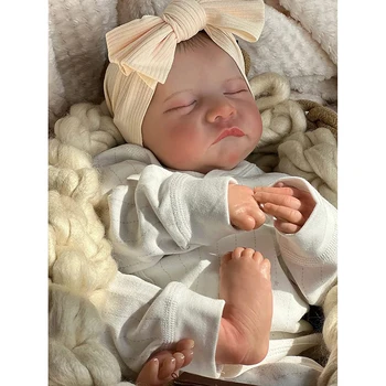 48 см спящата новородено бебе кукла, която прилича на истински реалистични бебета Реалистични детски кукли Levi в реален размер за деца