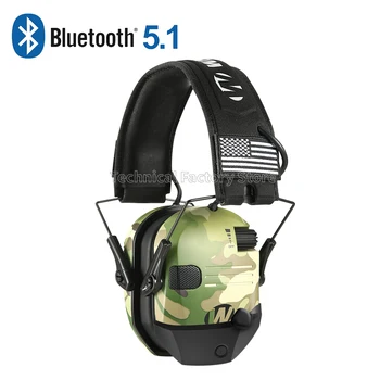 5.1 Bluetooth слушалка за стрелба със защита от шум, електронни слушалки за стрелба, ловна тактическа слушалки, слушалки за защита на слуха
