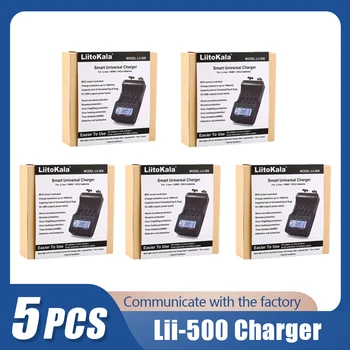 5 бр./лот LiitoKala Lii-500 Lii-600 Lii-M4 Lii-PD4 Lii-PD2 18650 Батерия с интелигентно Зарядно устройство за 26650/18350/16340/18500/AA/AAA 3,7 В