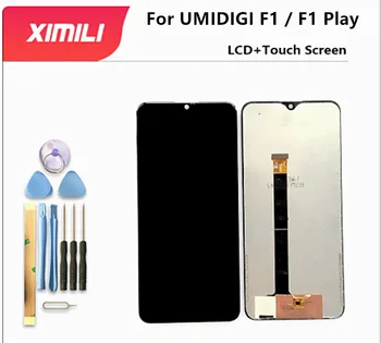 6,3 инча За UMIDIGI F1 Play LCD дисплей + Тъч екран В събирането на 100% Оригинален LCD дисплей + Тъч Дигитайзер за UMIDIGI F1 lcd + Инструменти