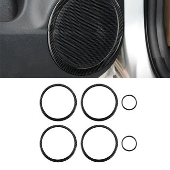 6 бр., автомобилен стайлинг, авто аудио високоговорител, един говорител, накладки, стикер за Toyota RAV4 2006-2012, автомобилни аксесоари от въглеродни влакна