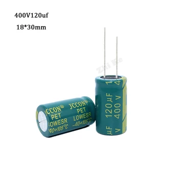 6 бр./лот 400 120 icf висока честота на низкоомный 400 120 icf алуминиеви електролитни кондензатори размер 18*30 20% 105C