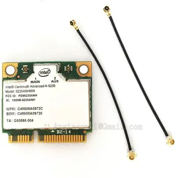 6235ANHMW 6235AN PCI-E WiFi + Bluetooth 4,0 2,4 Ghz/5 Ghz 802.11 abgn WLAN КАРТА Centrino Advanced-n 6235 за AUSU UX32 UX32VD IPEX4