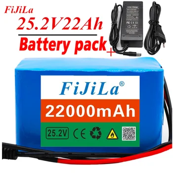 6s4p 24V 22Ah 18650 батерия литиева батерия 25,2 v 22000mAh Електрически велосипед, мотопед /електрическа /акумулаторна литиево-йонна батерия + зарядно устройство