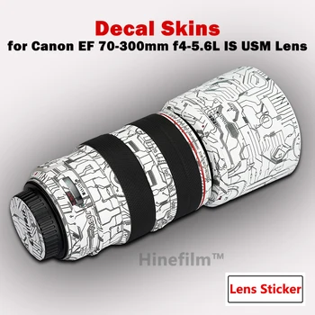 70300 Стикер за обектив Защитно Фолио за Canon EF 70-300 mm f/4-5.6 IS USM Обектив Стикер Скинове Защитно покритие